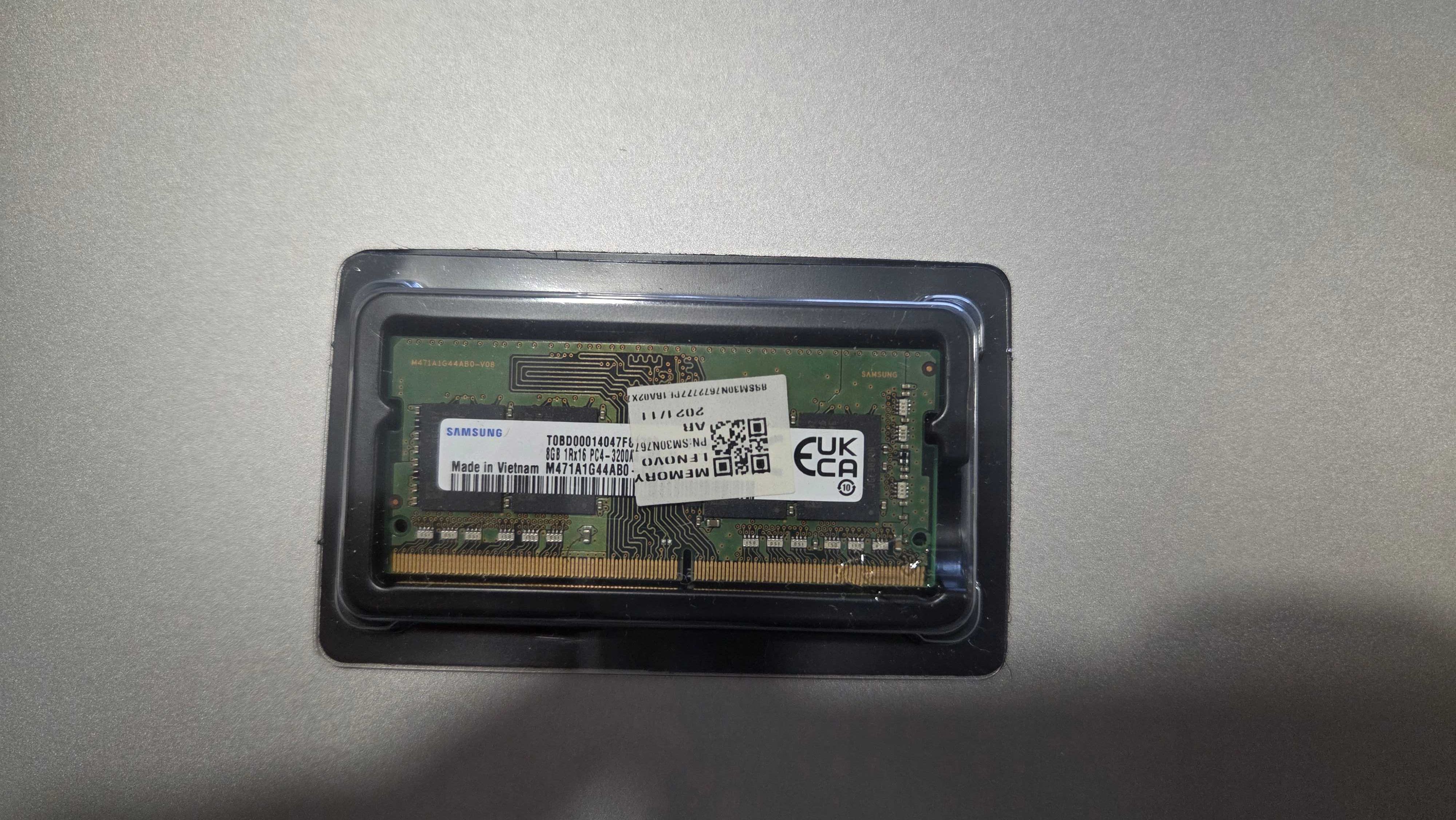Samsung 8 gb ram ddr4 3200mhz sodimm portátil