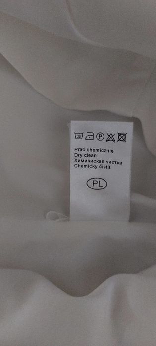 Elegancka Biała ołówkowa sukienka Rozm. 42