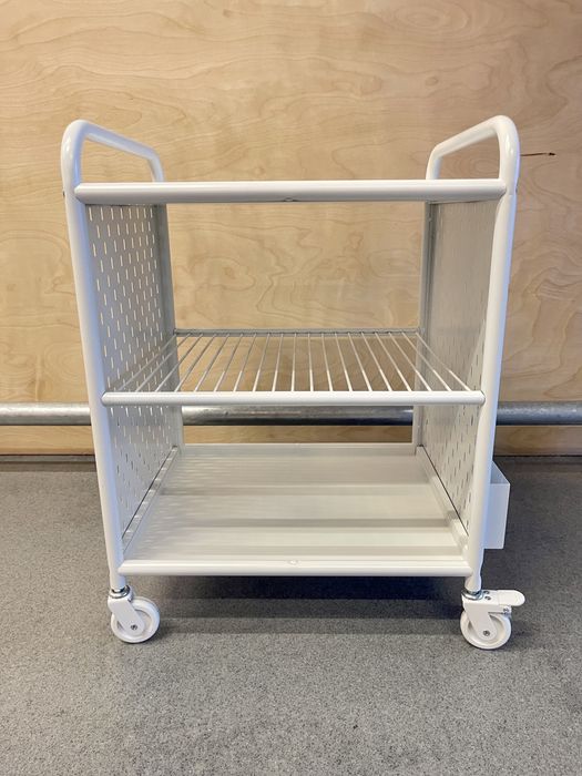 IKEA Brannboll regał na kółkach 56x62cm biały gamingowy narzedzia