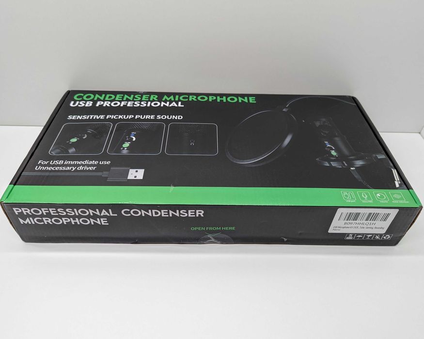 Profesjonalny mikrofon pojemnościowy USB 192kHz/24bit kardioidalny