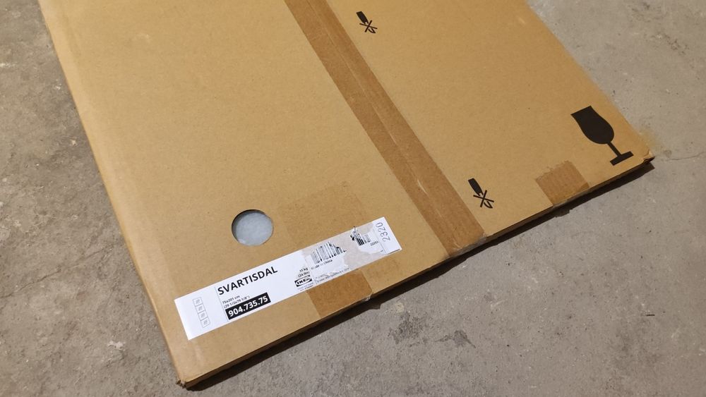 SVARTISDAL 4 panele ramy drzwi przesuwnych 201 x 75 cm IKEA