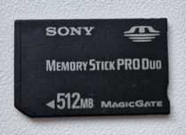 Karta pamięci Sony Memory stick pro duo 512mb Magicgate