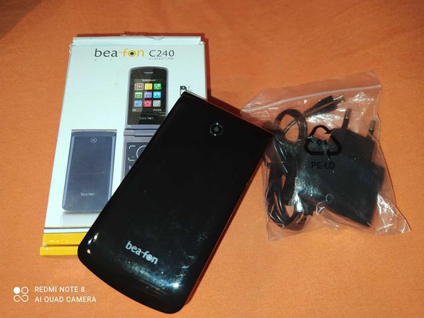 Telefon Komórkowy dla Seniora BEAFON C240.Komplet Dual-Sim Czarny