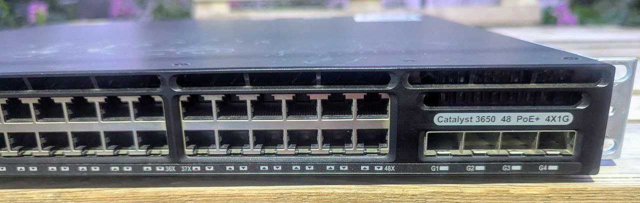 Комутатор Cisco Catalist WS-C3650-48PS PoE+ 4x1G
