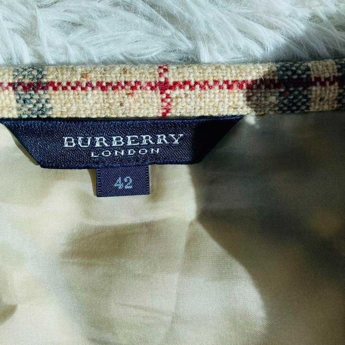 Burberry spódnica wełniano kaszmirowa w pattern vitage 42