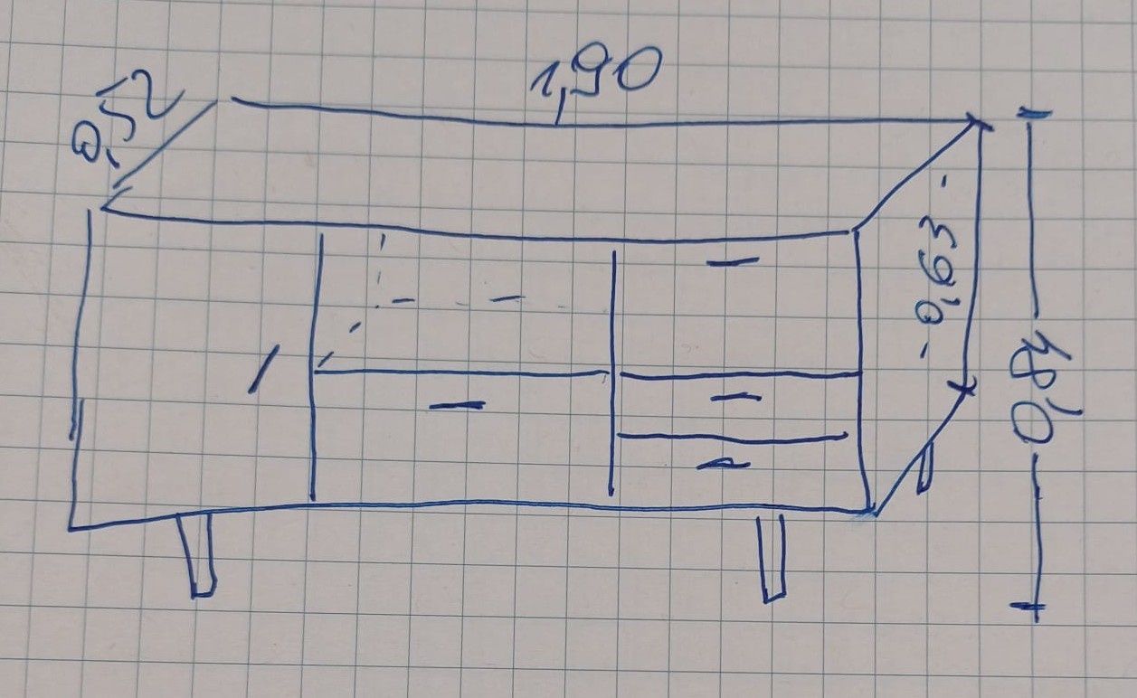 Komoda kredens szafa prl