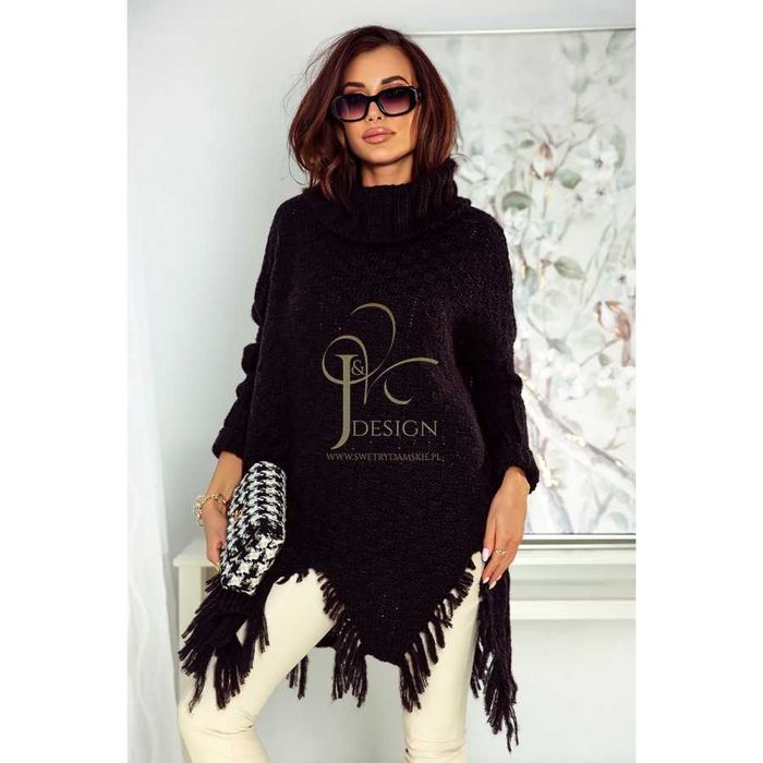 Sweter golf Gaja CZARNY rozm. UNI