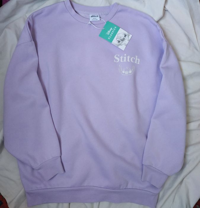 Толстовка,батник,худи Стич, лаванда, Дисней
