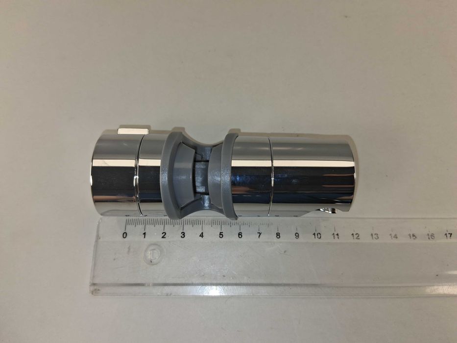 P094 Chromowany Regulowany Uchwyt Wspornik Drążka Rury Prysznicowej