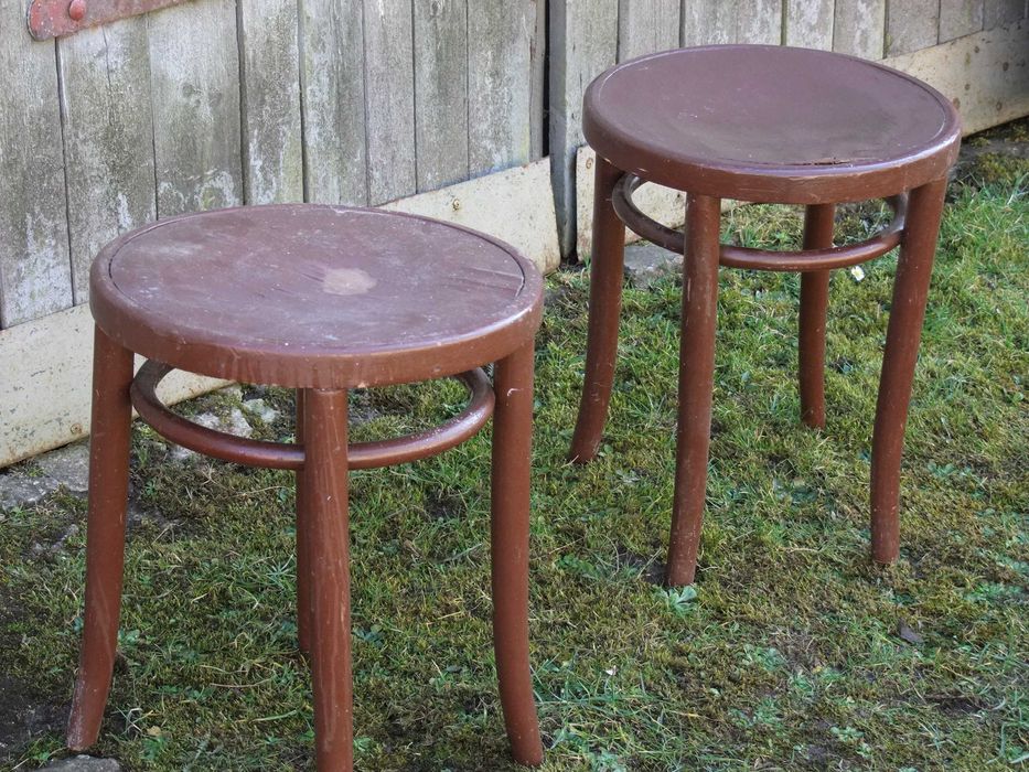 Taborety gięte z lat 70tych