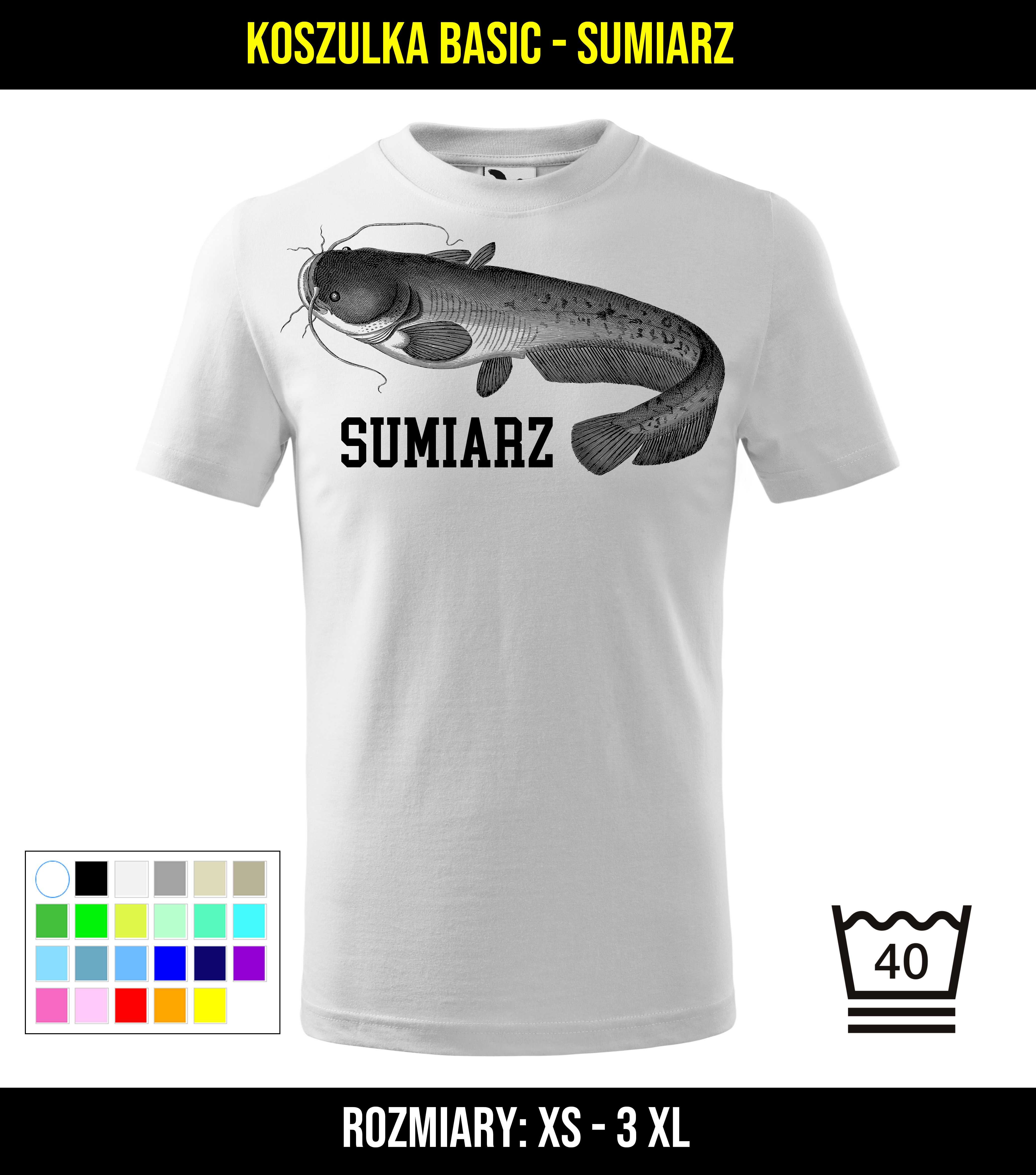 Koszulka wędkarska męska - Sumiarz / Prezent dla wędkarza / T-Shirt