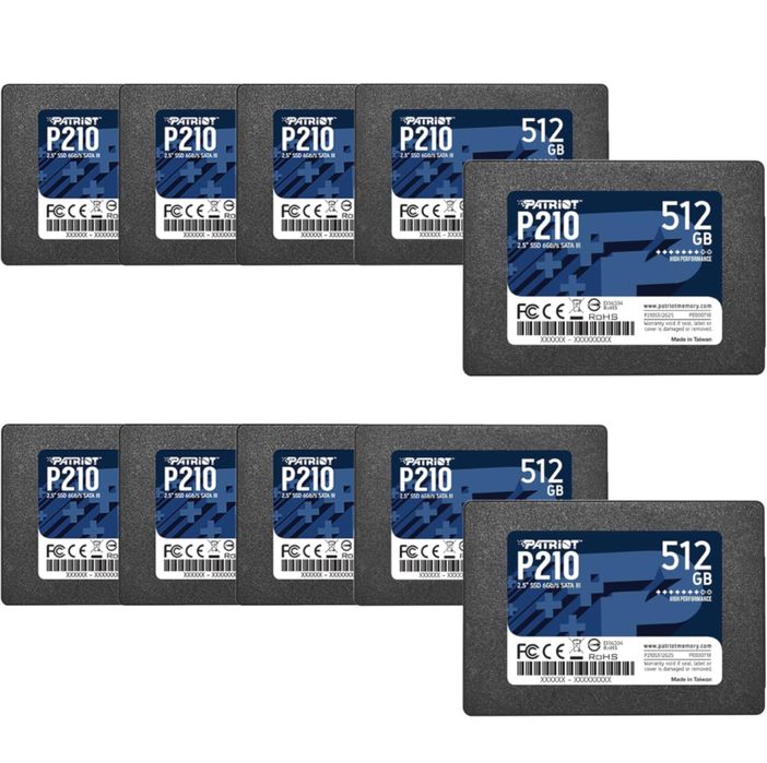 SSD Patriot P210 Burst Elite High Performance 512Gb 2,5” Sata III Novo