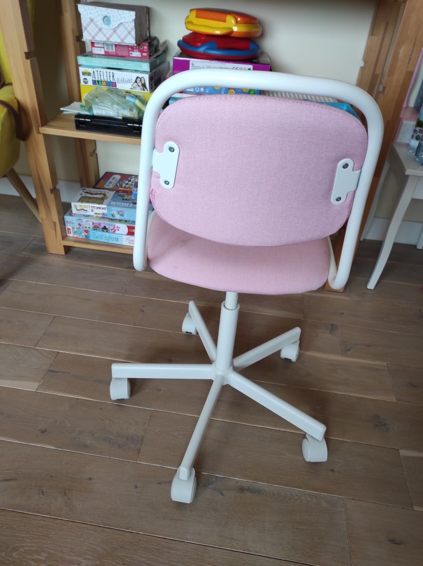 Krzesło obrotowe biurkowe dla dzieci Ikea