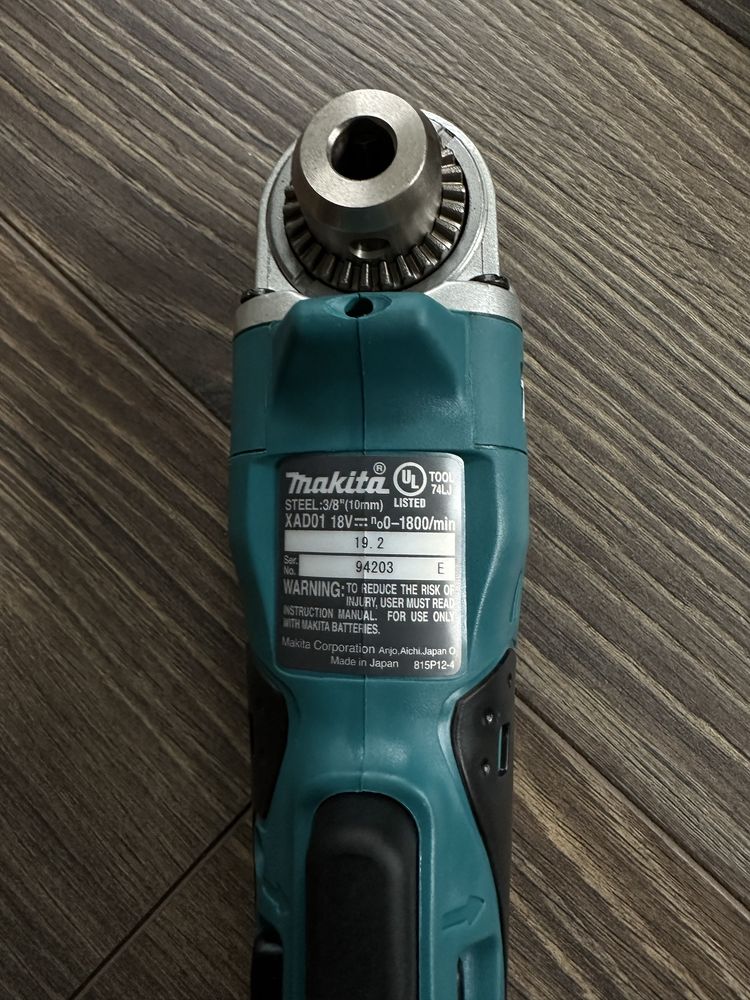 Акумуляторний кутовий шуруповерт,дриль Makita XAD01.18v