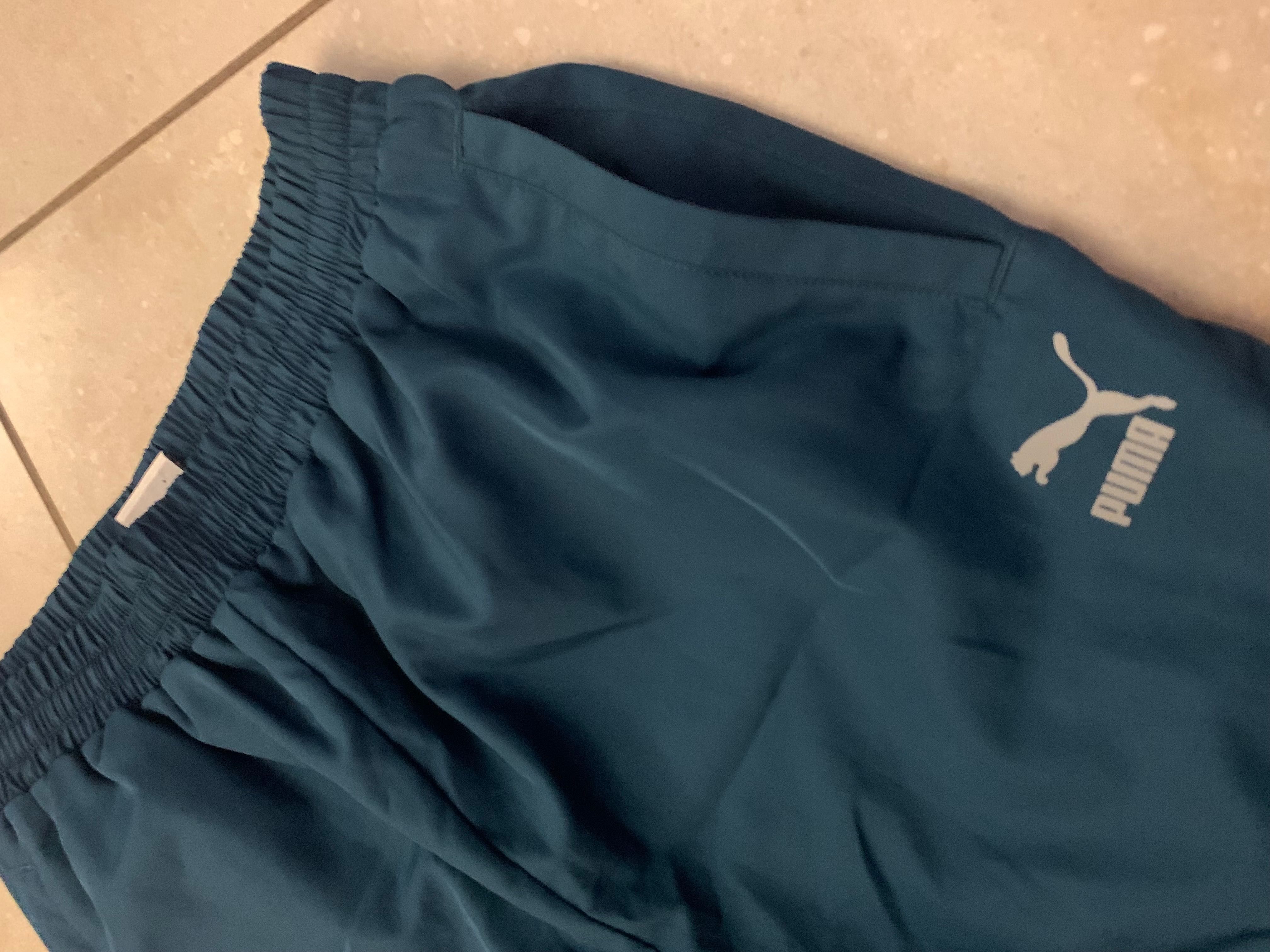 Puma spodnie dresowe męskie joggery streetwear r. S szelesty, jak nowe