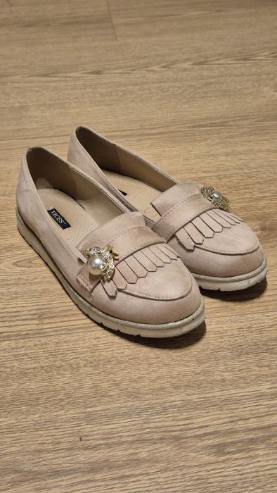 Buty różowe mokasyny zamsz Vices 39