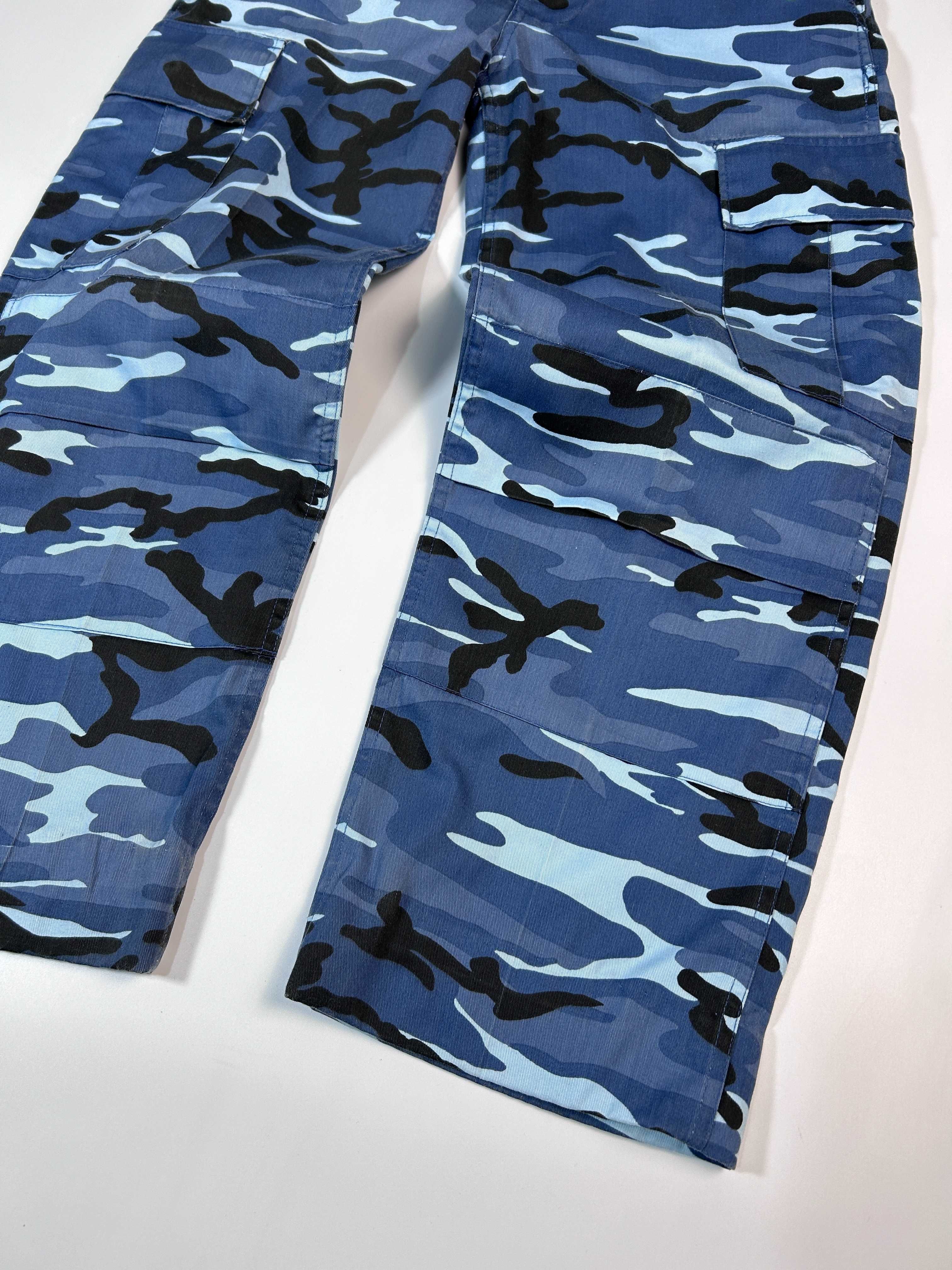 Blue Camo Kombat UK Military Baggy Pants