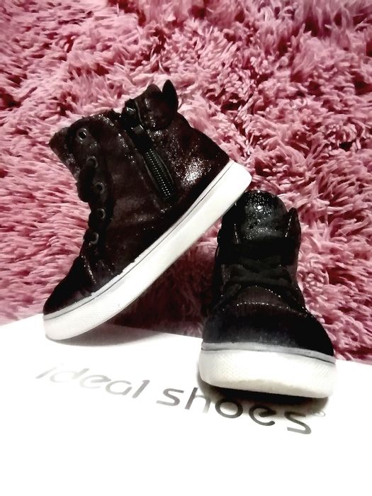 Brokatowe botki glam style trampki dla dziewczynki 27