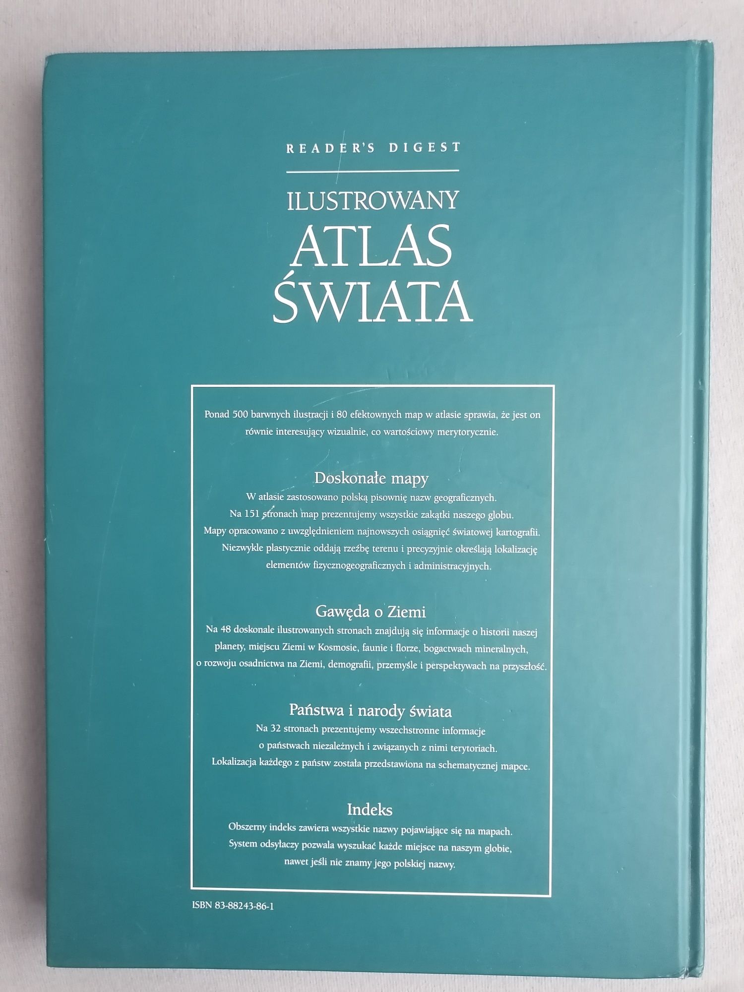 Zestaw 2 różnych Atlasów, Atlas świata oraz Atlas Polski, ilustrowany