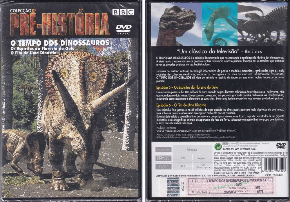 DVD - BBC Colecção PRÉ-HISTÓRIA