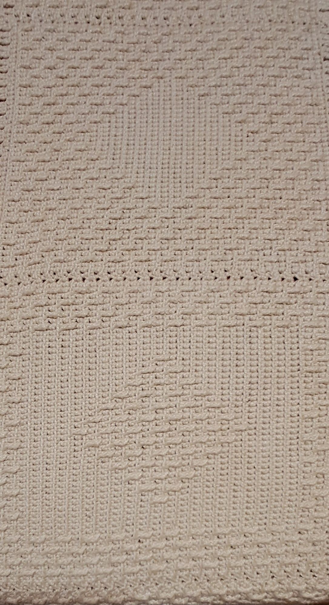 Colcha de cama de casal em crochet.