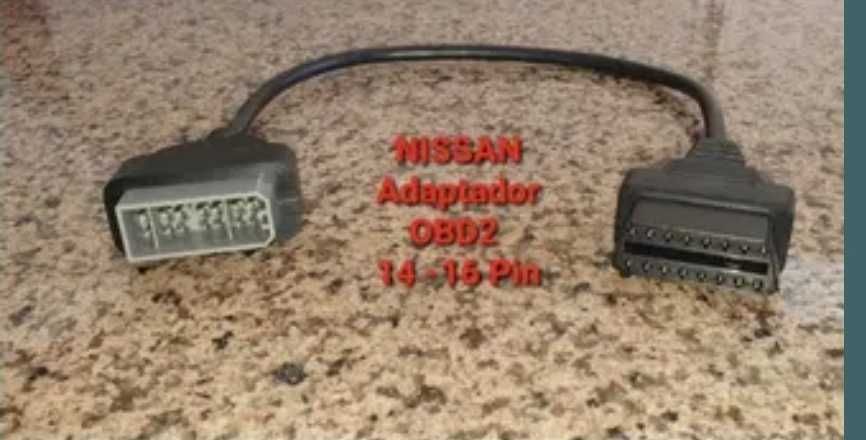 NISSAN OBD OBD2 adaptador 14 - 16 pinos cabo diagnostico