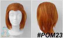 X-men Xmen Raven ruda pomarańczowa peruka bez grzywki zaczesana wig