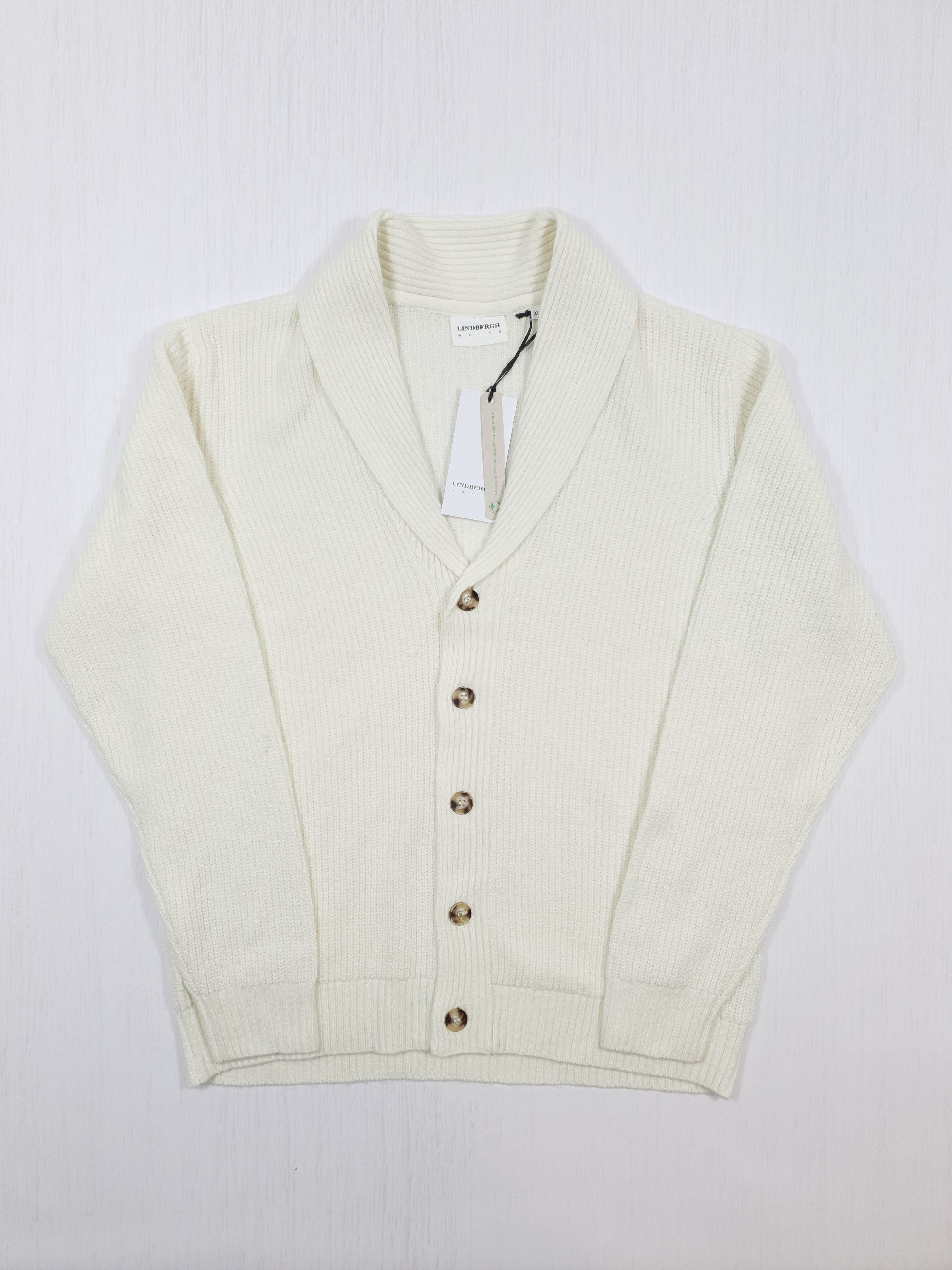 Lindbergh White Cardigan R. Xl