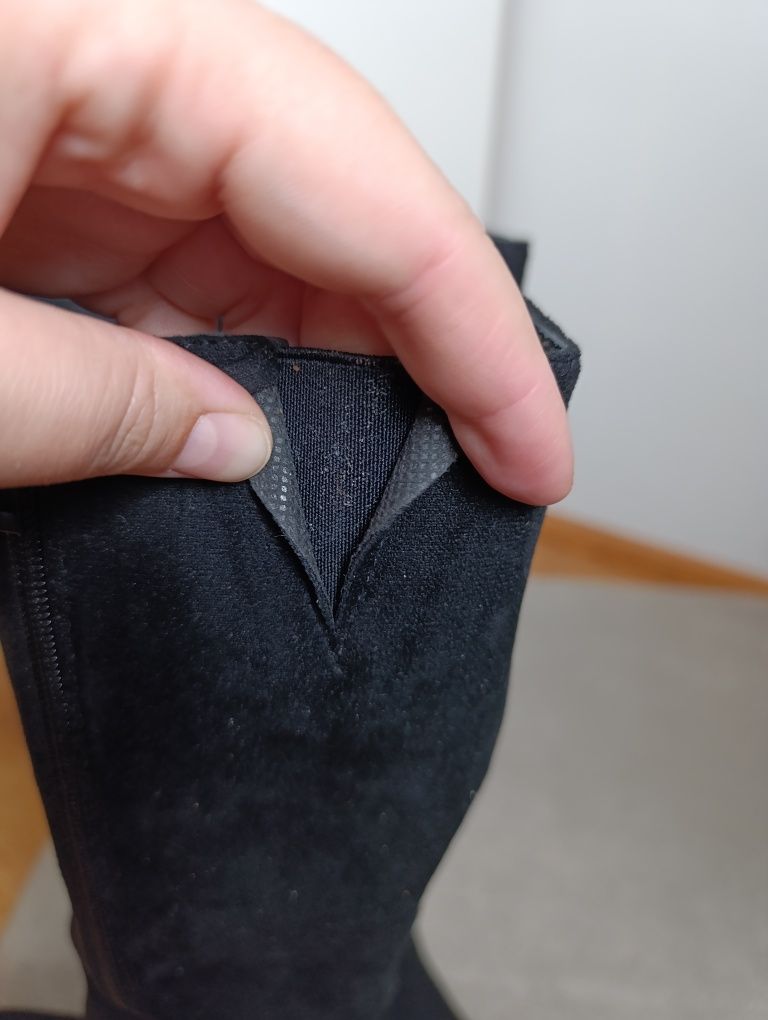 Kozaki damskie muszkieterki do kolan na szeroką stopę wide fit