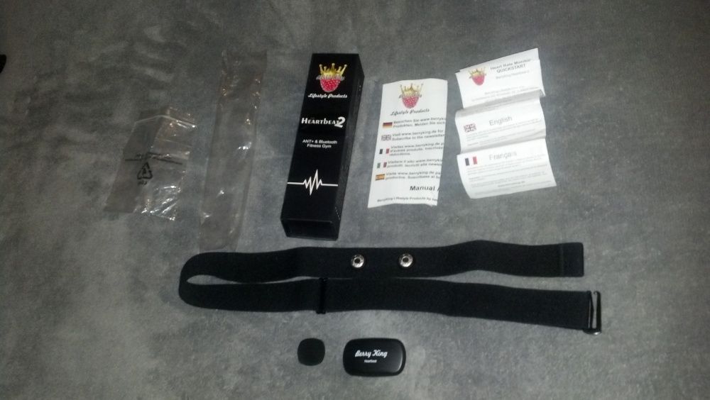 Pulsometr Berryking Heartbeat 2 Bluetooth 4.0 Pas HRM + czujnik tętna