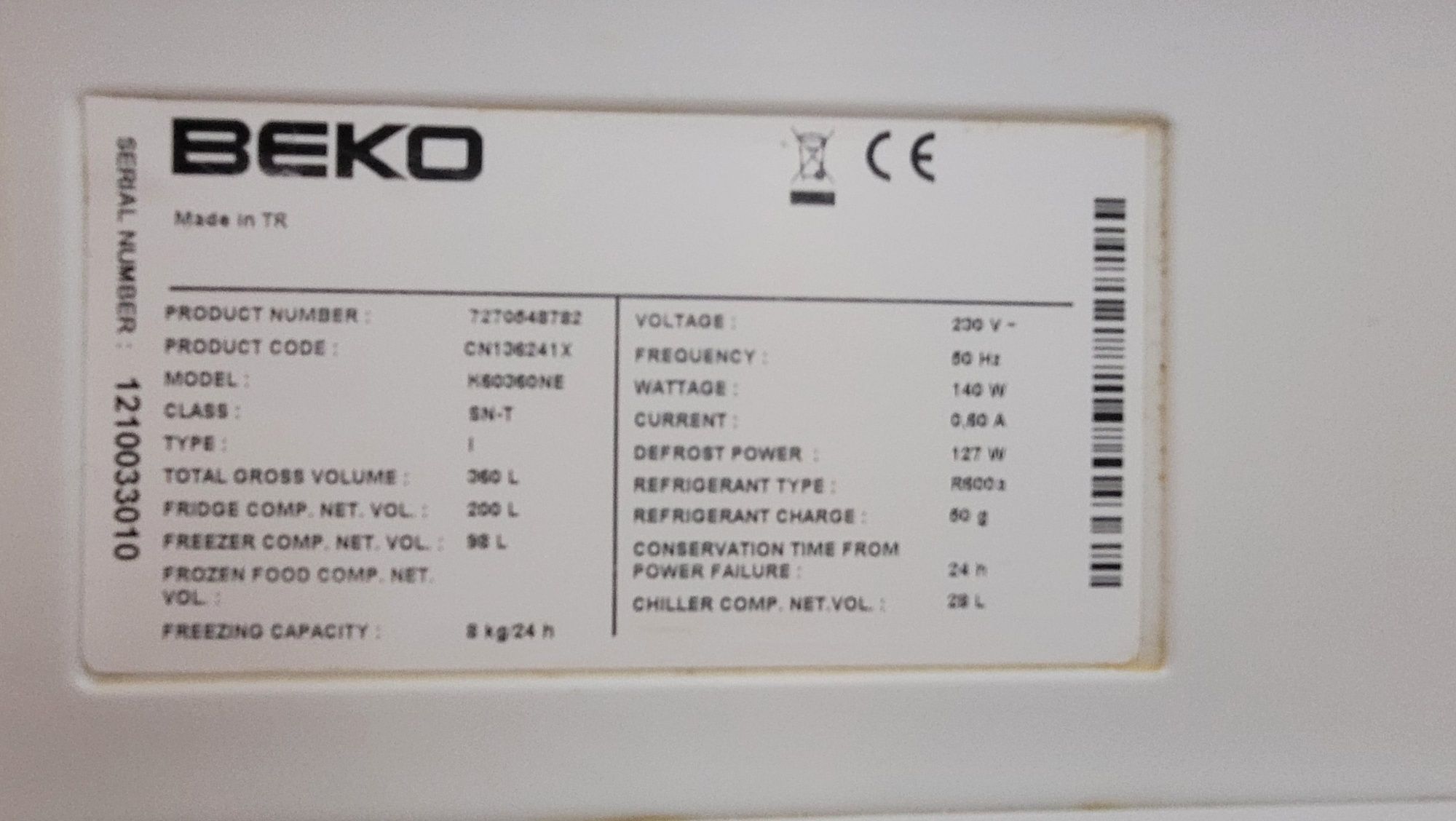 Lodówka beko No Frost