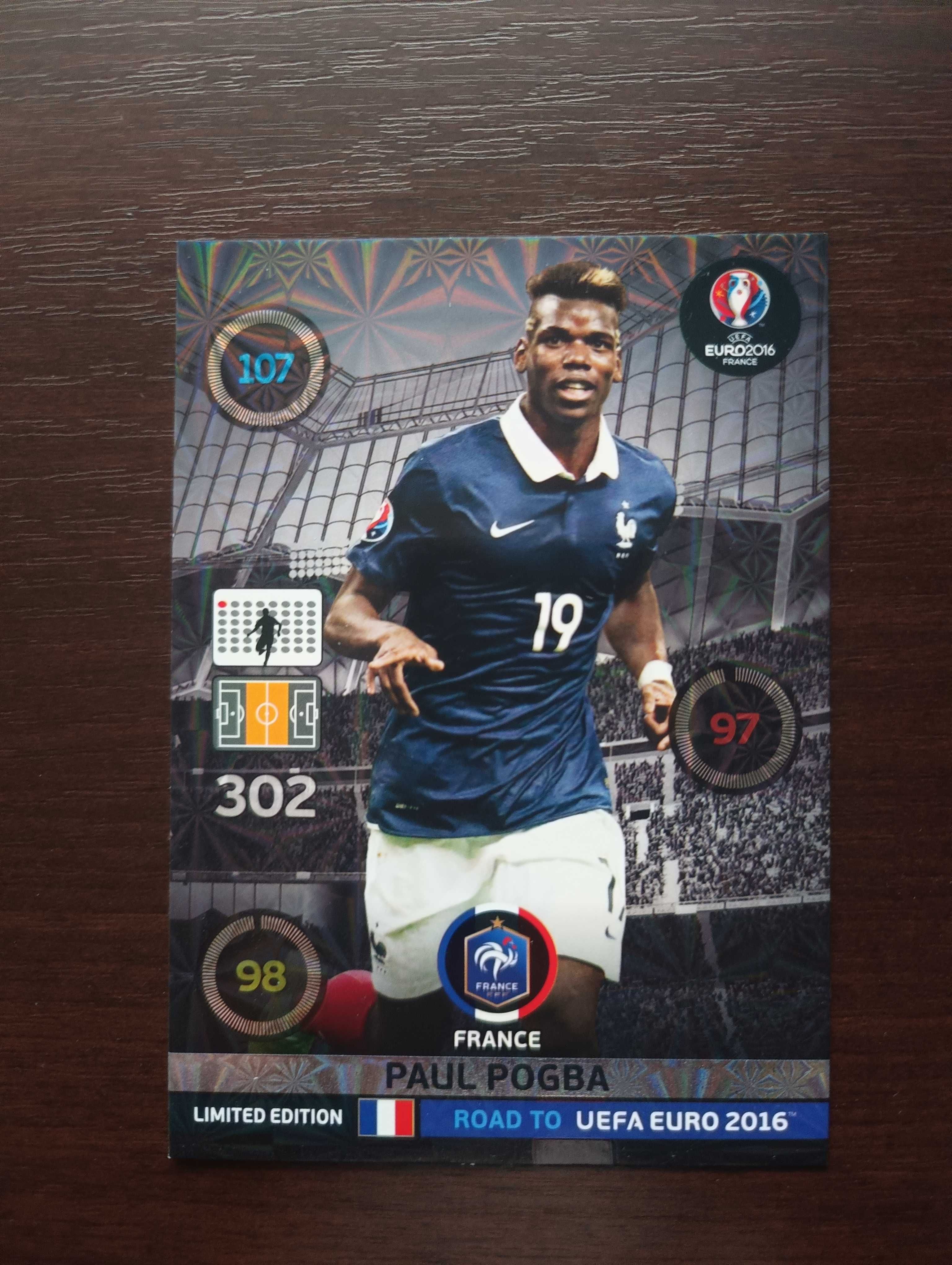 Karta Paul Pogba Limited edition road euro 2016 w wersji XXL