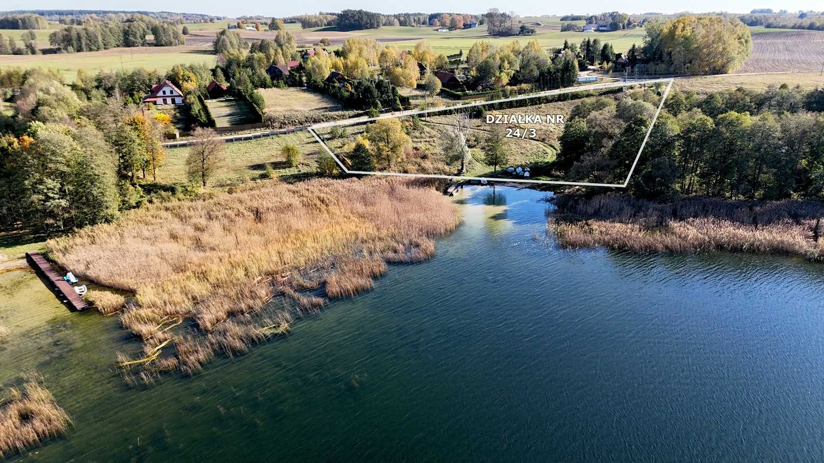 Nowy dom nad jeziorem Szelment z prywatną plażą