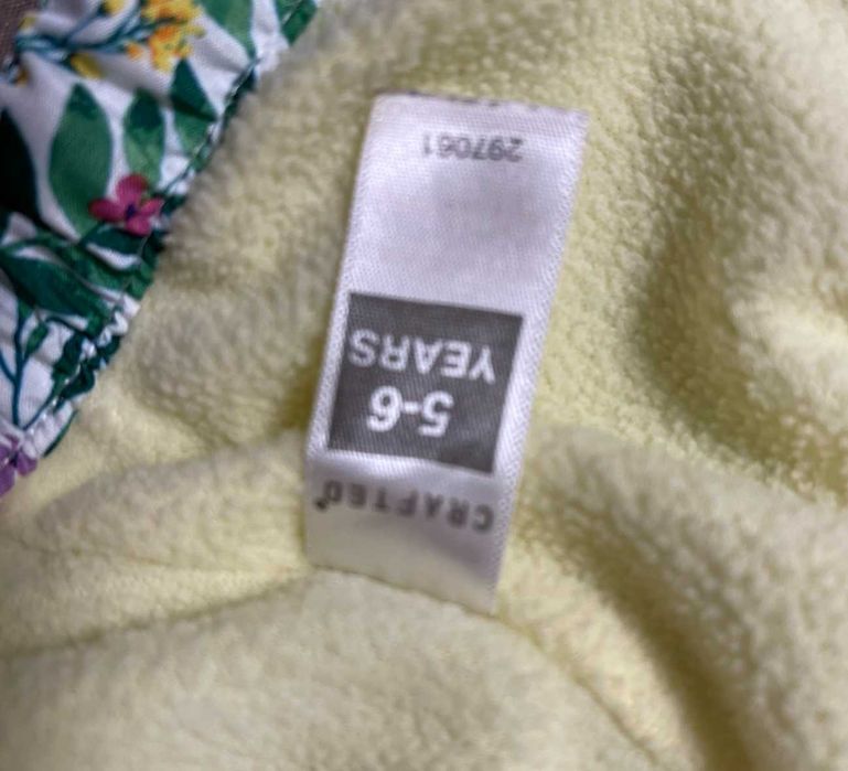 ветровка  куртка на  девочку Crafted на флисе