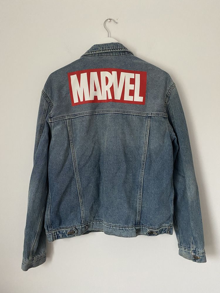 Kurtka jeansowa H&M katana Marvel denim vintage