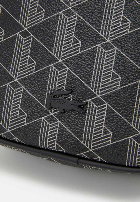 100% ОРИГІНАЛ Lacoste monogram vertical noir gris сумка чоловіча чорна