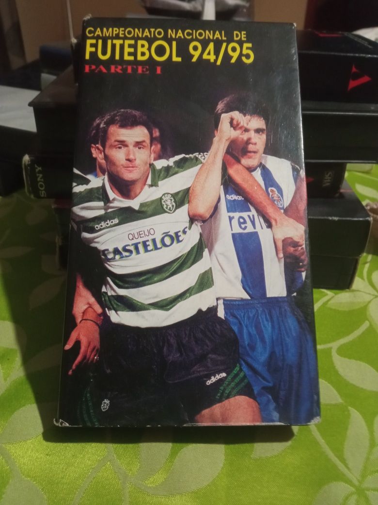 Cassetes antigas de VHS de Futebol