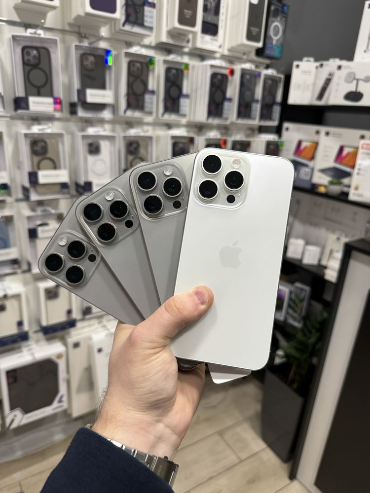 Used/open box Iphone 15 pro max 256/512gb natural 100% ємкості батареї