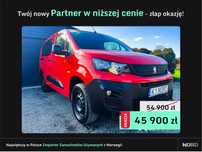 Peugeot Partner 1.5l 4x4  Long Asphalt  Twój nowy Partner w niższej cenie - złap okazje, Napęd 4x4, FV23%