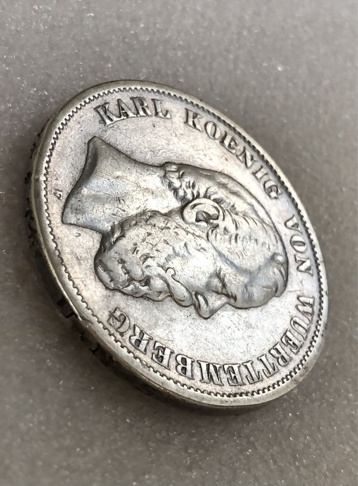 5 марок 1876 F серебро 900 проба