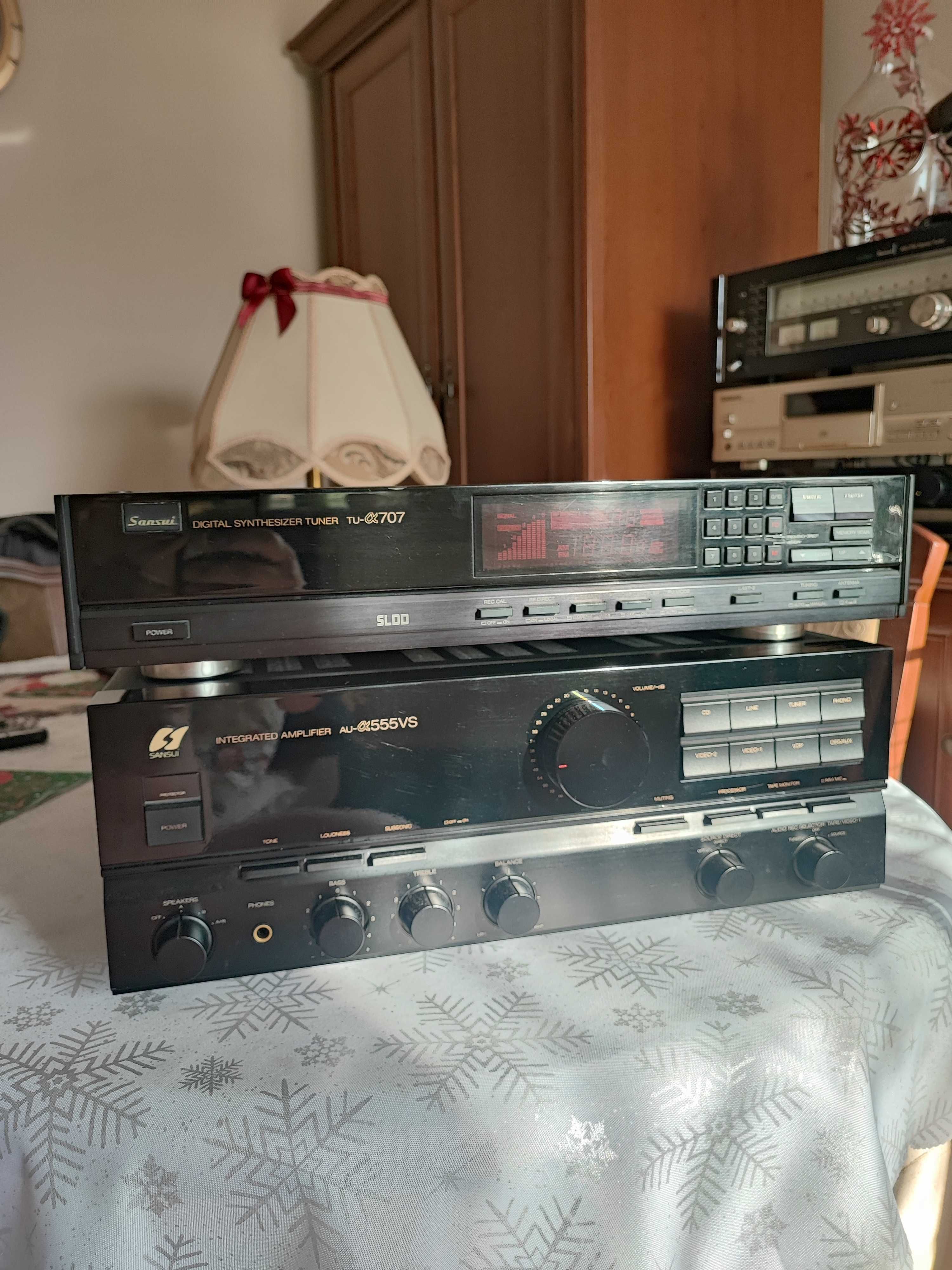 Sansui AU Q 555 Vs wzmacniacz pilot
