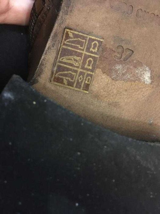 Італійські шкіряни чоботи оксфорди  коричневі VERO CUOIO