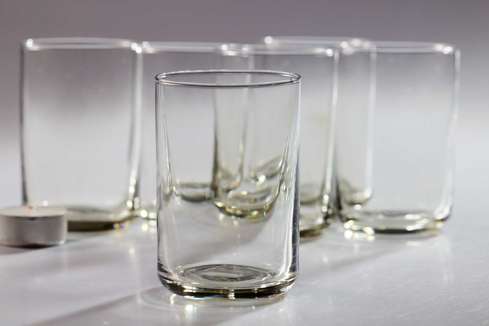 szklanki oliwkowa poświata komplet 6szt pojemność 220ml PRL
