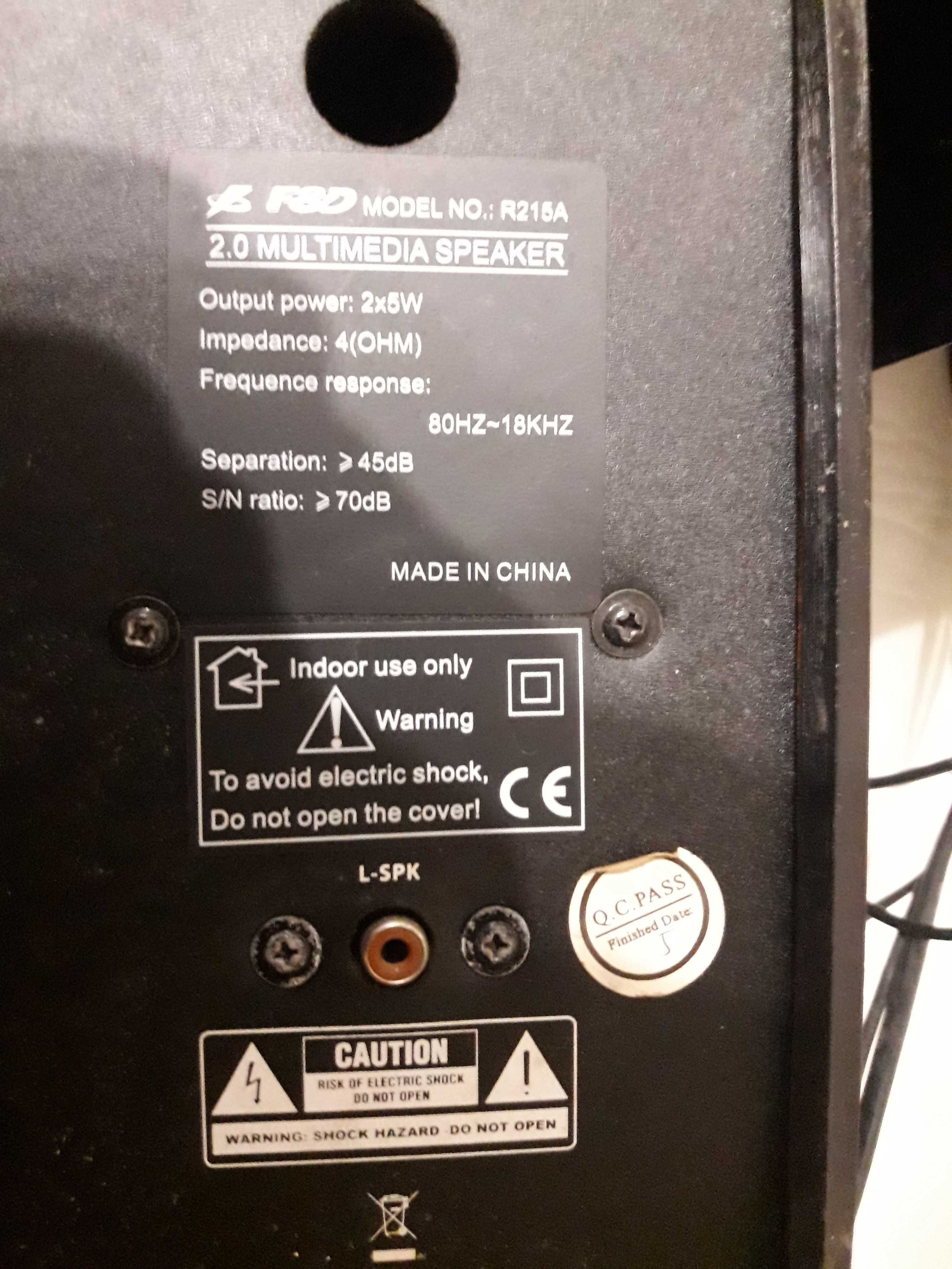 Акустическая система (колонки) для ПК, ноутбука F&D R215A