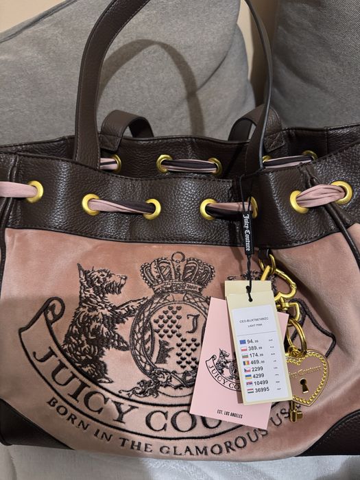 Torebka juicy oryginalna markowa różowa luksusowa