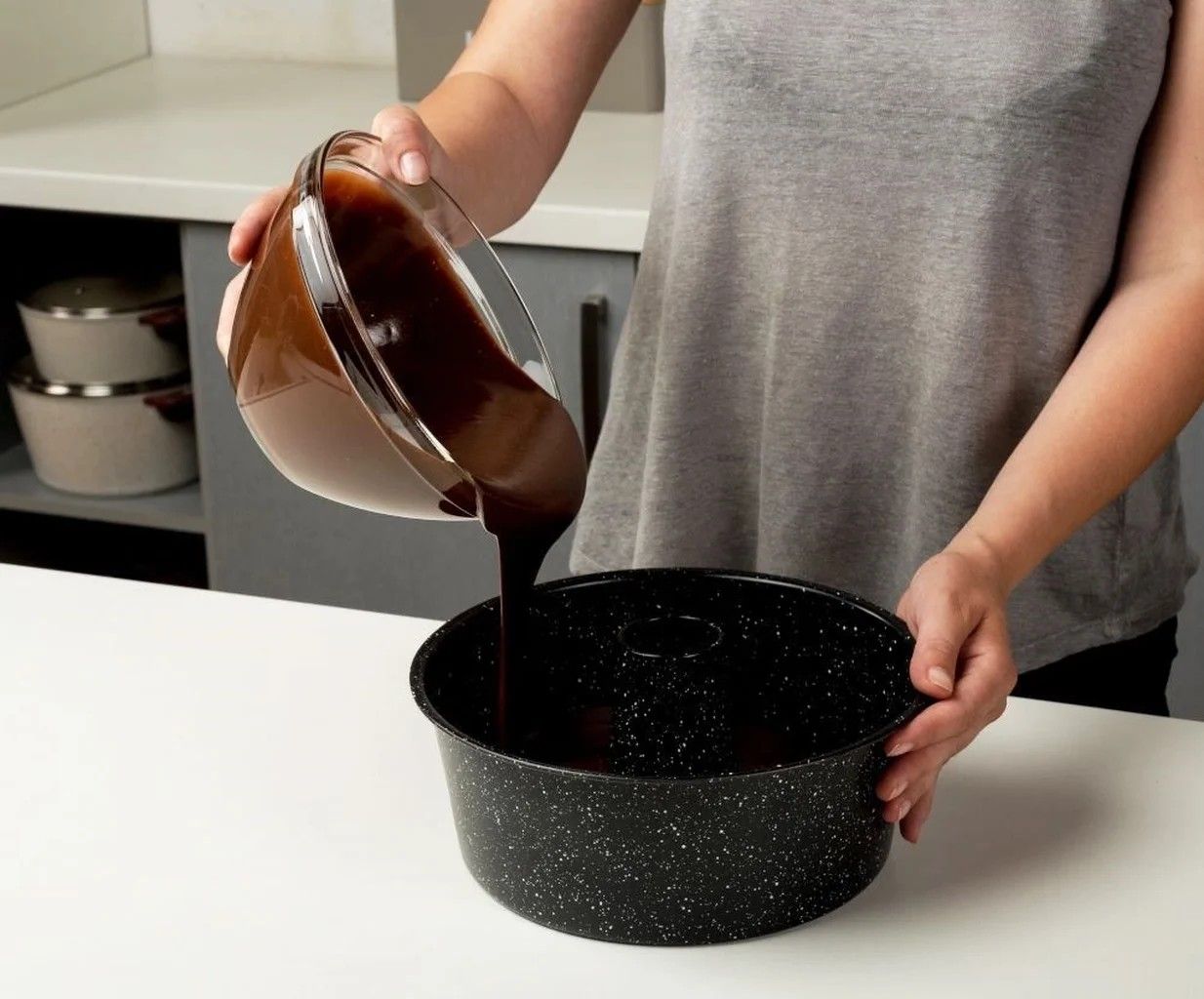 Forma Foremka Do Babki Ciasta Granitowa Z Kominem Kominowa 25 Cm