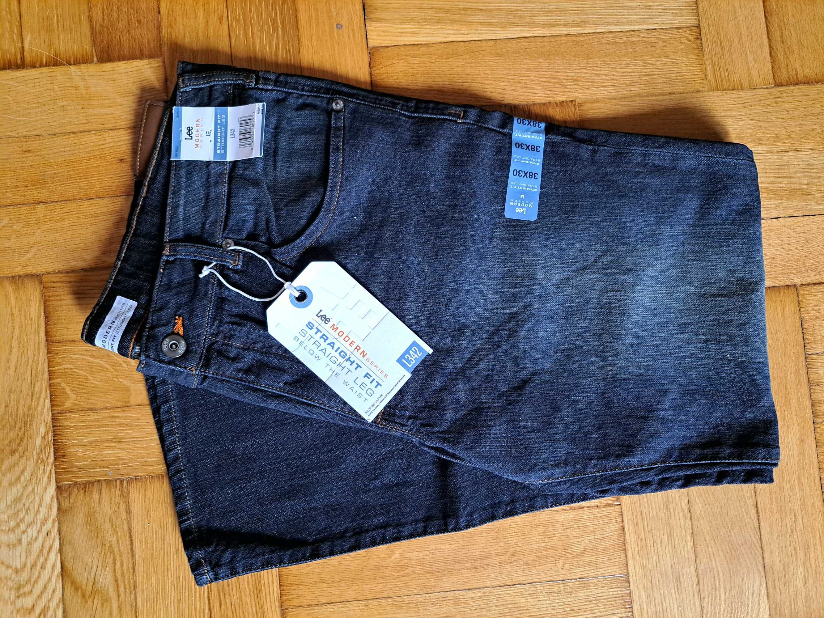 Lee Modern Series Straight Fit Straight Leg L342 Czarny kolor Nowy