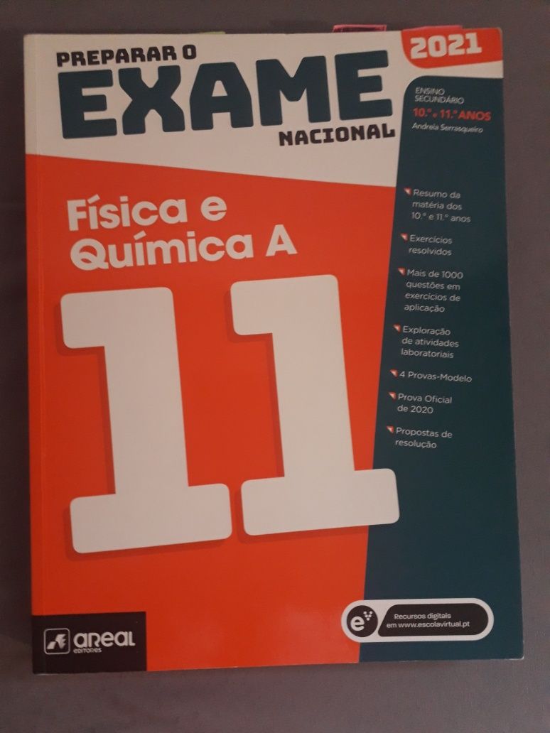 Livro de preparação para o exame Física e Química A