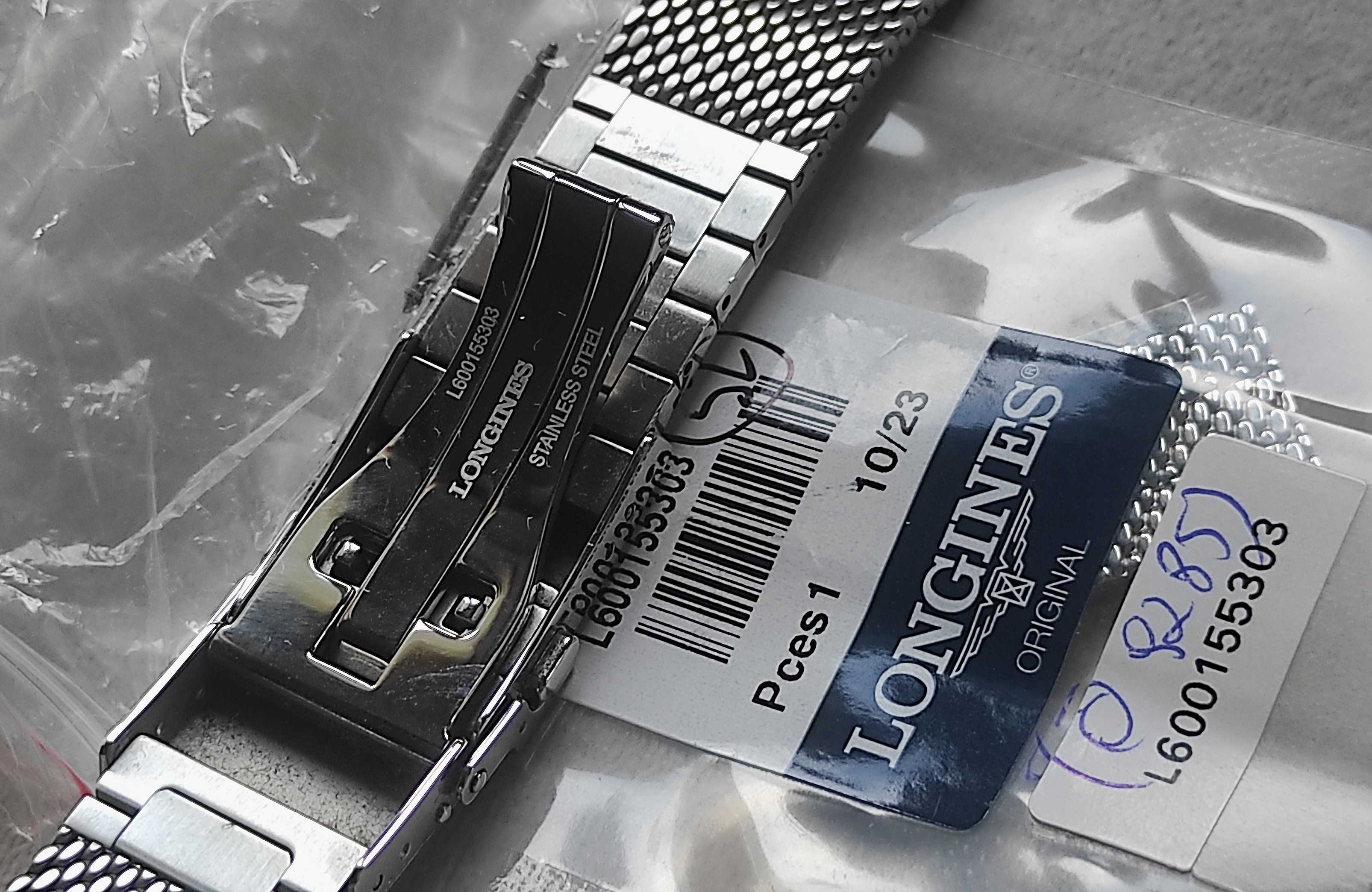 Bransoleta Mesh Stalowa Longines 19mm Legend Diver + ori TELESKOPY