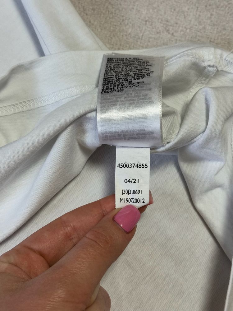 Футболка біла чоловіча преміальна Calvin Klein big logo оригінал CK